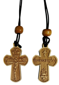 Хрестик НАТІЛЬНИЙ   ↕4см ↔2,3см Деревяний  Україна