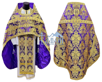Облачение священника   Фиолетовая 56р/д155см   Парча "Калина"  