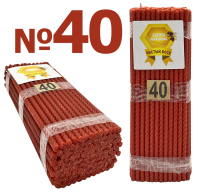 1кгСвечи 100%ВОСКОВЫЕ Красные Спиральные №40   Количество-100шт 