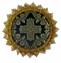 ПОДСТАВКА под подсвечник Черная 20см Габардин 