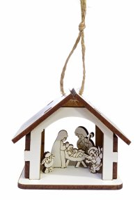 РІЗДВЯНИЙ  ВЕРТЕП міні ↕6см ↔7,5см↔5см ДВП