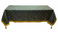 СКАТЕРТЬ   Черная   ↕160см ↔160см  Парча 