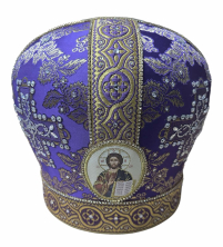 МИТРА   Фіолетова   Розмір 61  Парча  