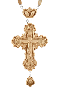 Крест НАПЕРСТНЫЙ Наградной   16/6.5см Дерево   №2