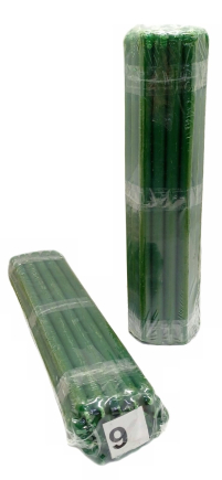 1кгСвечи ПАРАФИНОВЫЕ Зеленые №09К   Количество-26шт