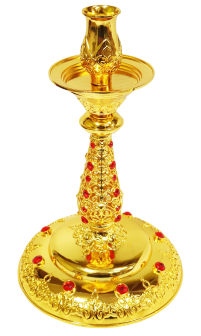 ПОДСВЕЧНИК    ↕22см Ø14см   Метал Китай