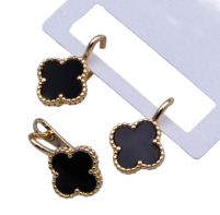 СЕРЕЖКИ Медичний сплав №457 "Конюшина" 