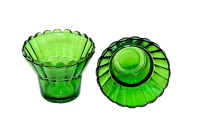 Стакан Зелений   ФАРБОВАНИЙ   ↔6.5см  ⌀8.4см ⌀5см 