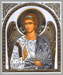 Літографія  18/15см  ЯНГОЛ ОХОРОНЕЦЬ  Церковнослов'янська мова 