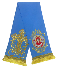 ЗАКЛАДКА для ЄВАНГЕЛІЄ "Покрова" Голуба 14/140см Габардин Вишивка