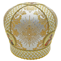 МИТРА   Біло-золота   Розмір 57   Парча   