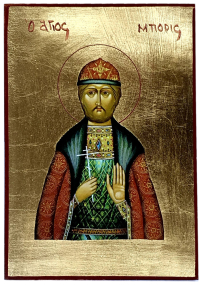 БОРИС   ↕20см ↔14см МДФ Сусальное золото Греция