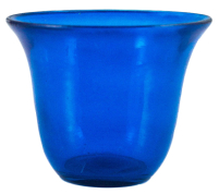 СТАКАН для лампад  СИНИЙ ⌀10см Крашеный