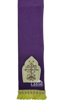 ЗАКЛАДКА для ЄВАНГЕЛІЄ Фіолетова 10/140см Габардин 