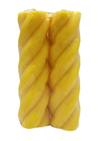 Свеча   ДЛЯ ДОМА Витая  №2   ↕17см ↔4см Парафин