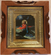 МОЛІННЯ ПРО ЧАШУ   ↕19см ↔17см Дерево Літографія 