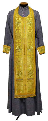 ТРЕБНИЙ НАБІР Жовтий  ↕140см   Парча 