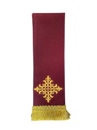 ЗАКЛАДКА для ЄВАНГЕЛІЄ Бордова 9/140см Габардин