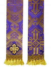 ЗАКЛАДКА для ЄВАНГЕЛІЄ Фіолетова 6/140см Парча 