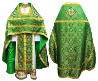 Облачение священника   Зеленая 56р/д155см   Парча 