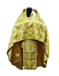 Облачення священника   Жовта 60р/д155см   Парча "Корона"