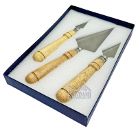 КОПІЄ Комплект   ⟷24см ⟷20см ⟷19см   Дерево Нержавіюча сталь