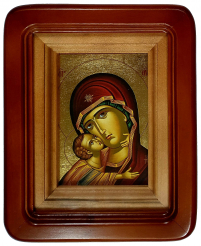 ВОЛОДИМИРСЬКА   ↕23см ↔18см Дерево Фотодрук  Поталь Греція