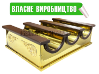 ЯЩИК СВЕЧНОЙ на 3 отдела  в18.5/д64/ш47см  МДФ Булат