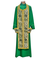 Требний набір ЄПИТРАХИЛЬ і ПОРУЧІ Зелений для капелана 