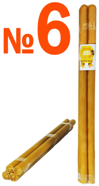 1кг Свечи    100%ВОСКОВЫЕ   №6   Количество - 4шт