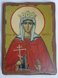 АВГУСТА   17/13см Дерево Литография