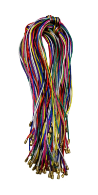 ШНУРОК Кольоровий Шовк ДИТЯЧИЙ 40см Закрутка