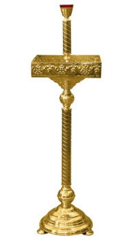 Підсвічник ХРАМОВИЙ на пісок ↑140см ↔40см ↕40см (квадратний) прямий +лампада 