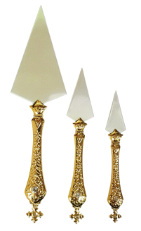 КОПІЄ Комплект   ⟷24см ⟷17см ⟷15см   Латунь Нержавіюча сталь