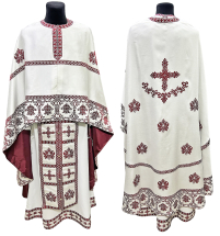 Облачення  Біло-червоне  52р/д135см   Грецький купюр 