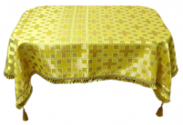 СКАТЕРТИНА   Жовта   р1,70/1,70 м   Парча