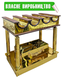 ЯЩИК для СВІЧОК на 4 відділа з огарочницею в84/д87/ш45см  МДФ Булат