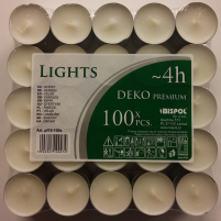 Свечи чайные 4h(PF-10-100S)Bispol