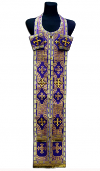 Требний набір ЄПИТРАХИЛЬ і ПОРУЧІ Фіолетовий Парча