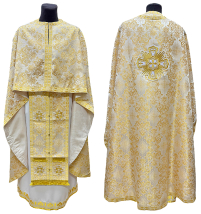 Облачення  Біло-золоте  54р/д145см   Парча  "Промінці"