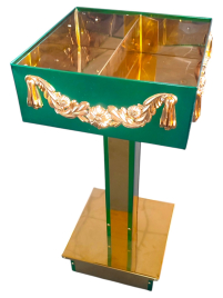 ОГАРОЧНИЦЯ на підставці ↕86см ↔41см ↕41см   Булат (04647)