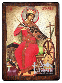 ЕКАТЕРИНА   ↕17см ↔13см Дерево Литография