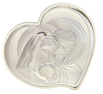 СВЯТЕ СІМЕЙСТВО   ↕24,5см ↔27см МДФ Поліграфія Срібло Емаль  Греція