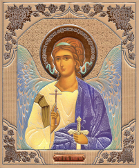 Літографія  22/18см  ЯНГОЛ ОХОРОНЕЦЬ   Церковнослов'янська мова