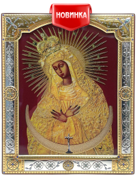 ОСТРОБРАМСЬКА   ↕20,5см ↔16,5см МДФ  Срібло Скло