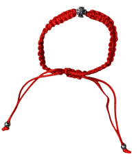 Браслет плетений червоний