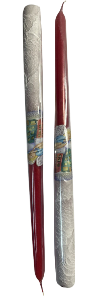 Свеча ДЕКОРАТИВНАЯ РОЖДЕСТВЕНСКАЯ   ↕31см  Парафин