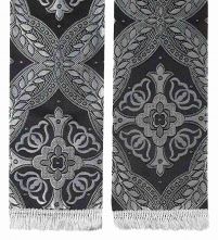 ЗАКЛАДКА для ЄВАНГЕЛІЄ Чорна 12/127см Парча