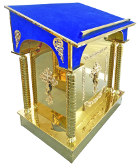 АНАЛОЙ Центральний Синій  ↑120см ↔54см ↕85см   Булат Оксамит (02899)