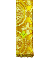 ЗАКЛАДКА для ЄВАНГЕЛІЄ Жовта 10,5/152см Парча 